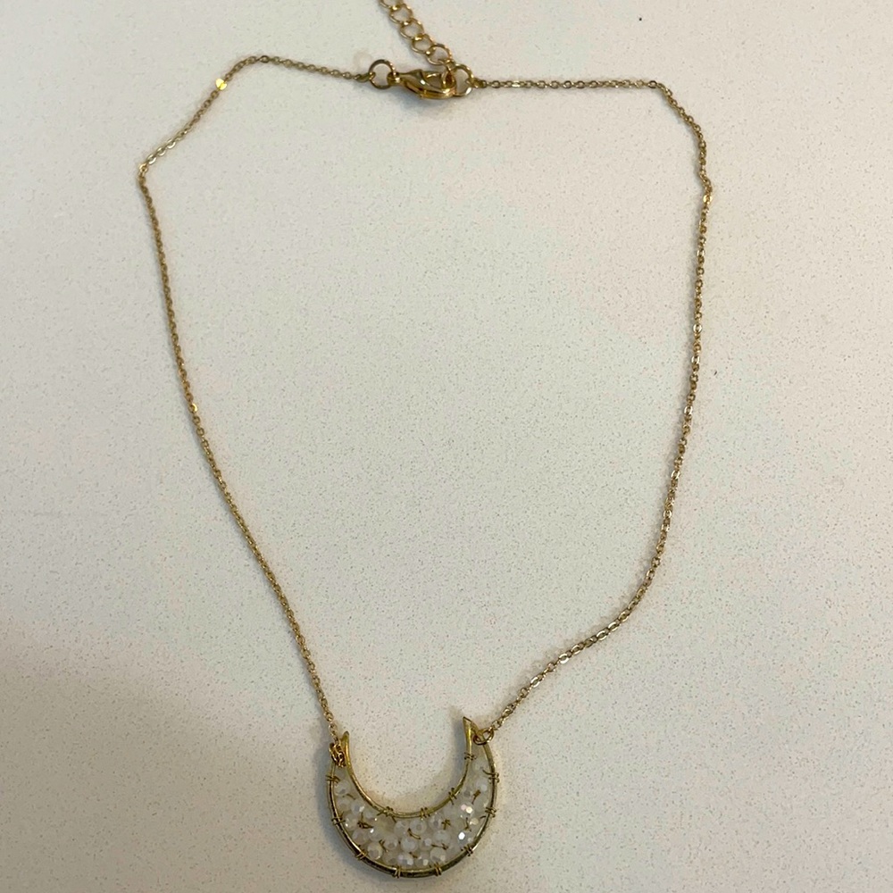 Gold Moon Necklace